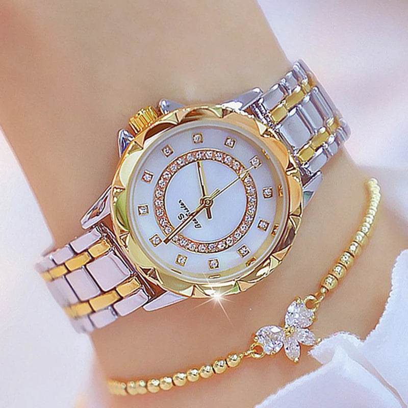 Diamond Women Watch Luxury Brand 2025 Rhinestone - Lux Waches Max