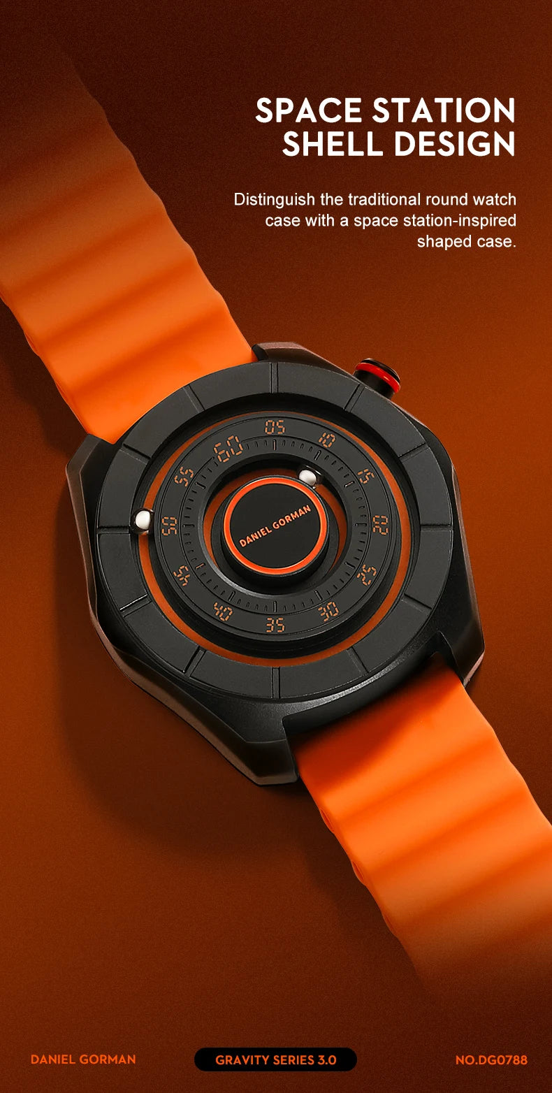 Original Planet Series New Design Magnetic Analog Iron Ball Watch Hands Luminous Luxury Watches Men Quartz Watches Lux Waches Max