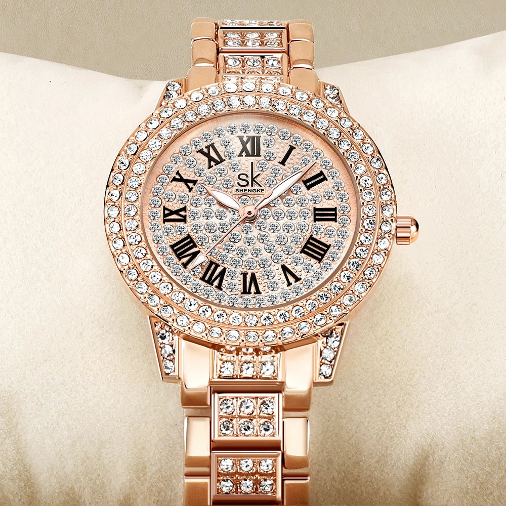 Luxury Watches Diamond Women Quartz Watch for 2024 Lux Waches Max