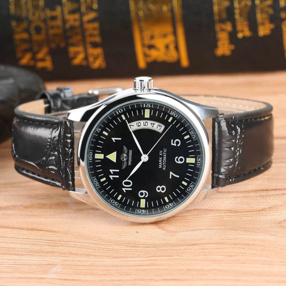 Men's Mechanical Watches Luxury Stainless Steel Case Business Watch Retro Steampunk Style Wristwatch - Lux Waches Max