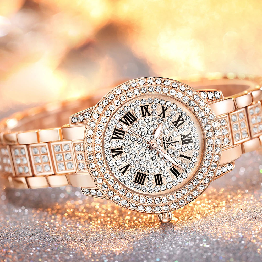 Luxury Watches Diamond Women Quartz Watch for 2024 Lux Waches Max