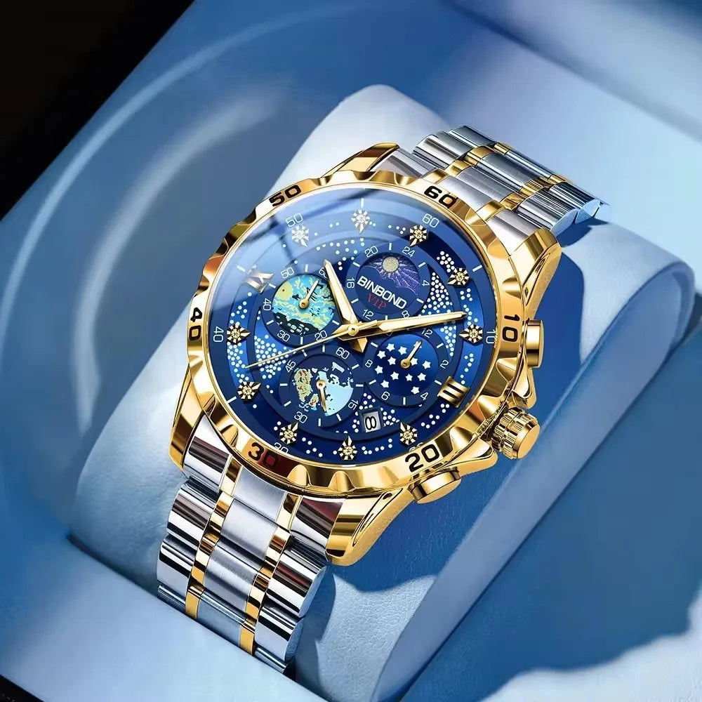 Starry Sky Quartz Luxury Watches for Man Lux Waches Max