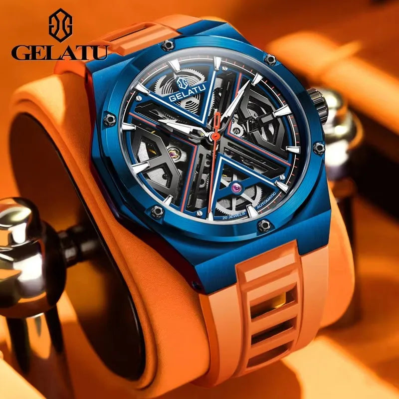 GELATU 6006 Sport Mechanical Watch for Men Lux Waches Max