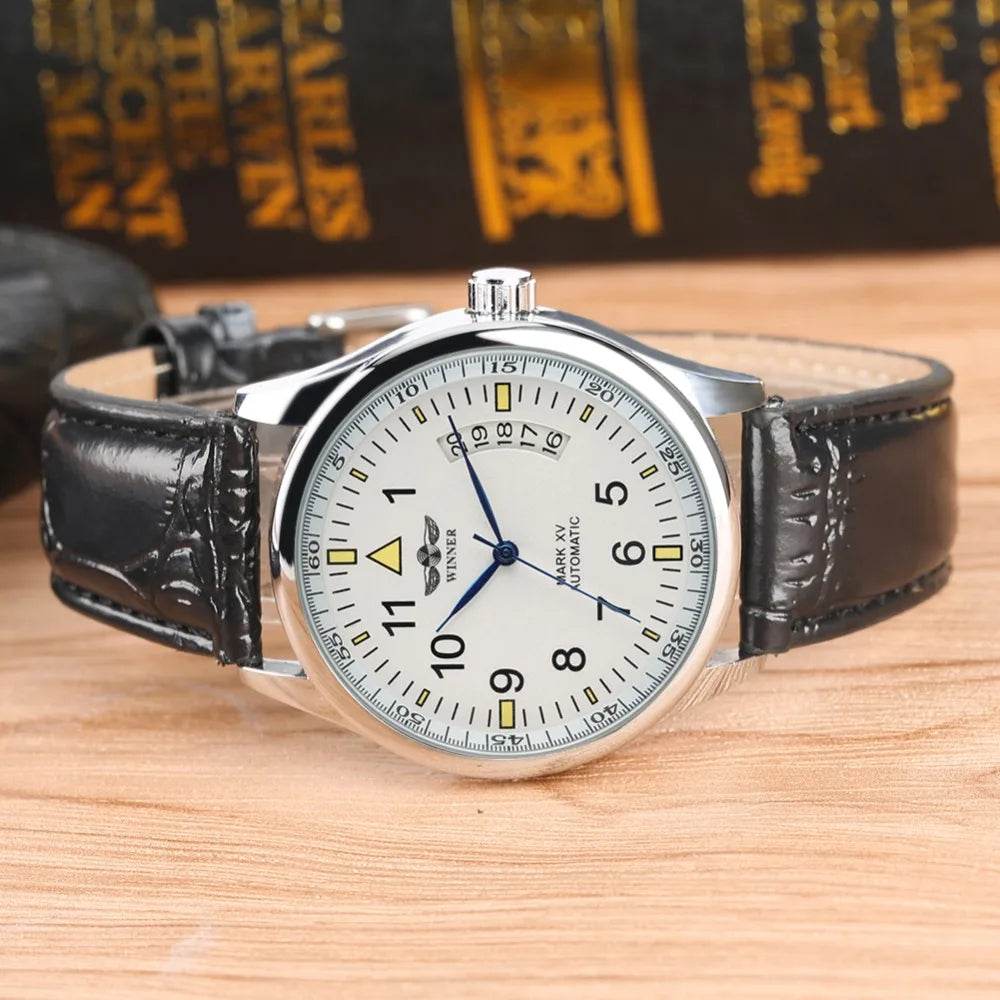 Men's Mechanical Watches Luxury Stainless Steel Case Business Watch Retro Steampunk Style Wristwatch - Lux Waches Max