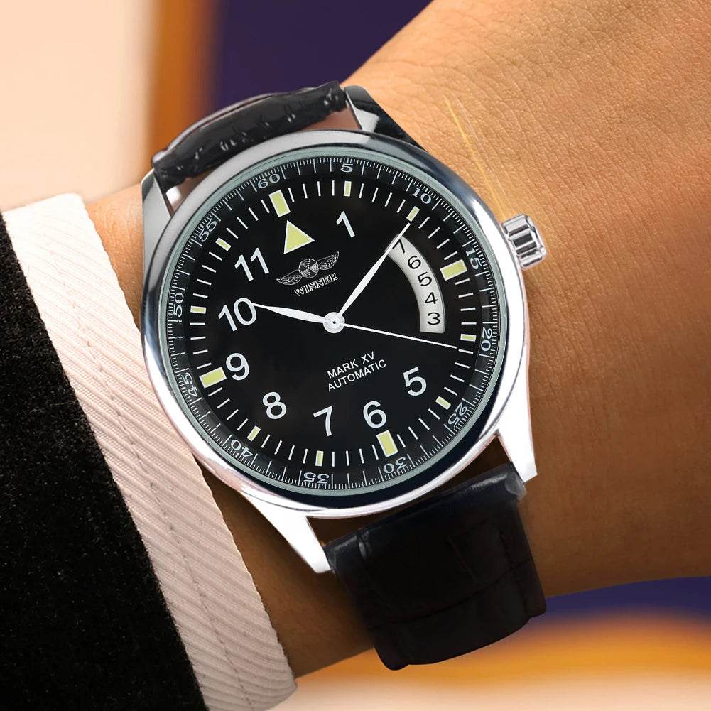 Men's Mechanical Watches Luxury Stainless Steel Case Business Watch Retro Steampunk Style Wristwatch - Lux Waches Max