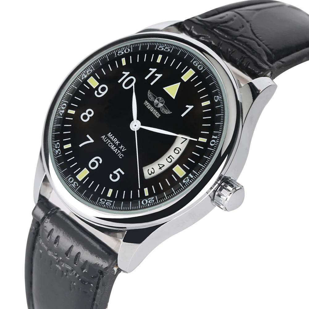 Men's Mechanical Watches Luxury Stainless Steel Case Business Watch Retro Steampunk Style Wristwatch - Lux Waches Max