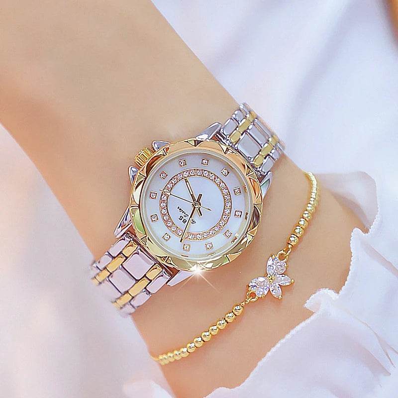 Diamond Women Watch Luxury Brand 2025 Rhinestone - Lux Waches Max