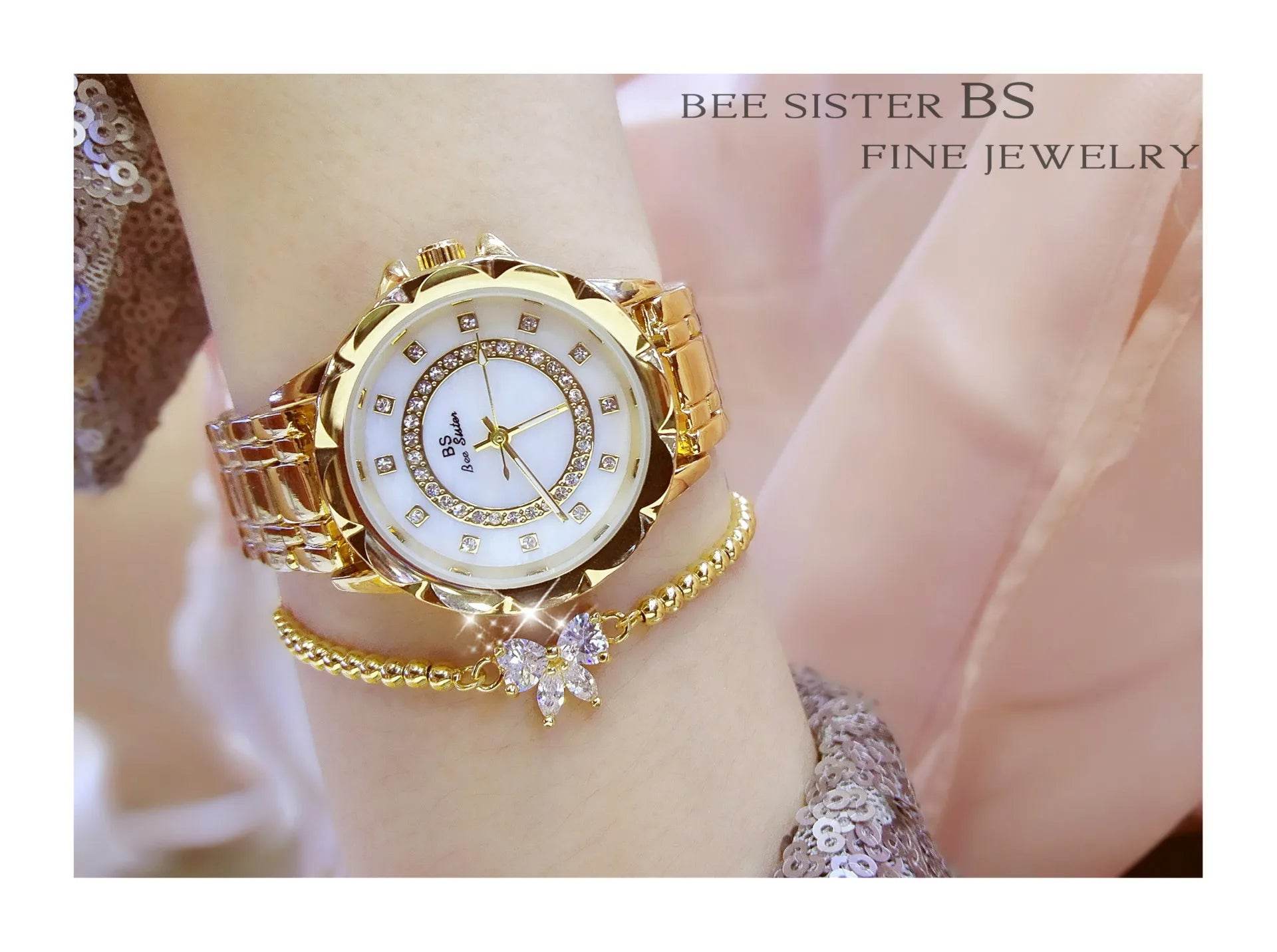 Diamond Women Watch Luxury Brand 2025 Rhinestone - Lux Waches Max