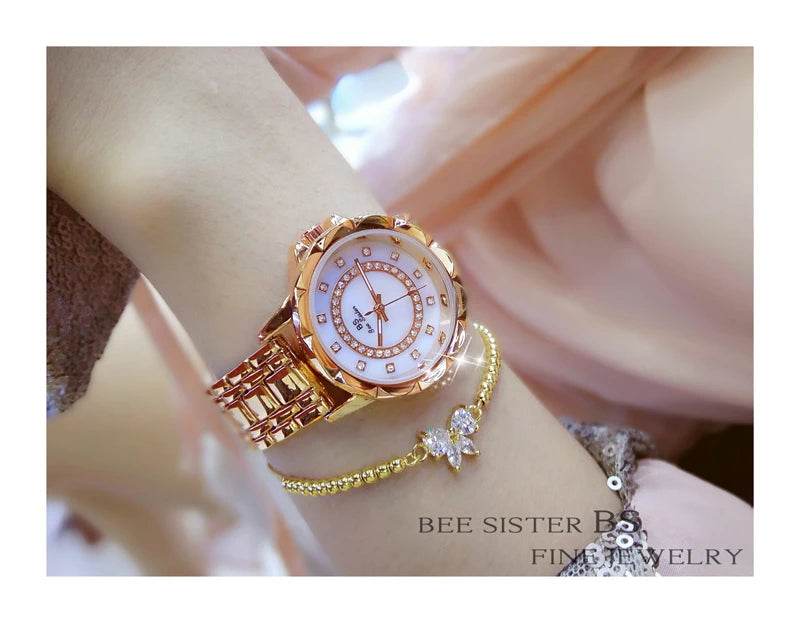 Diamond Women Watch Luxury Brand 2025 Rhinestone - Lux Waches Max