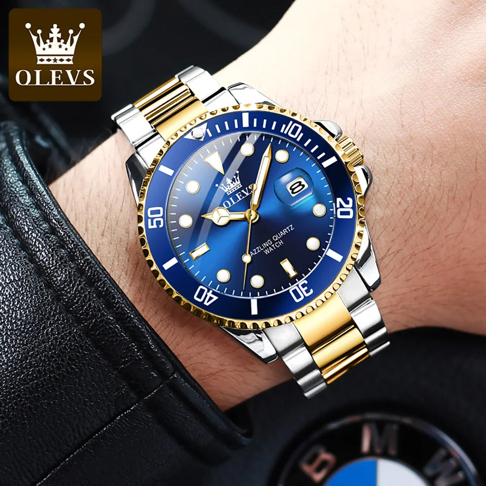 OLEVS 5885 Luxury Watches Quartz Clock Masculino Lux Waches Max