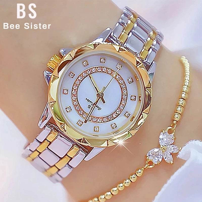 Diamond Women Watch Luxury Brand 2025 Rhinestone - Lux Waches Max