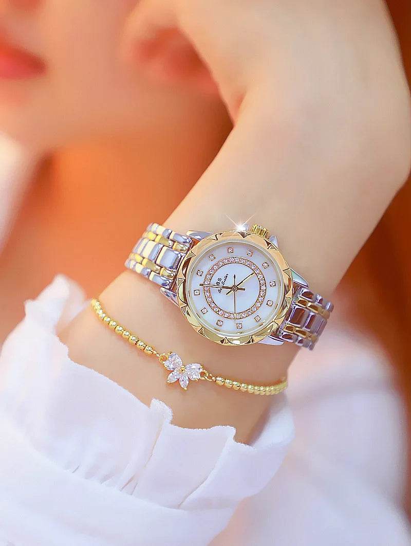Diamond Women Watch Luxury Brand 2025 Rhinestone - Lux Waches Max