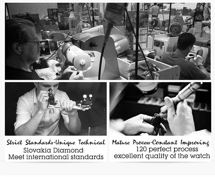 New Dropshipping Diamond Automatic Watch Luxury Golden OAK Mechanical - Lux Waches Max