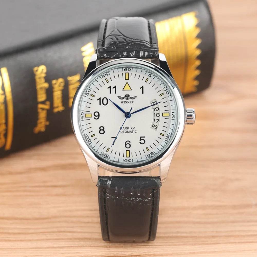 Men's Mechanical Watches Luxury Stainless Steel Case Business Watch Retro Steampunk Style Wristwatch - Lux Waches Max