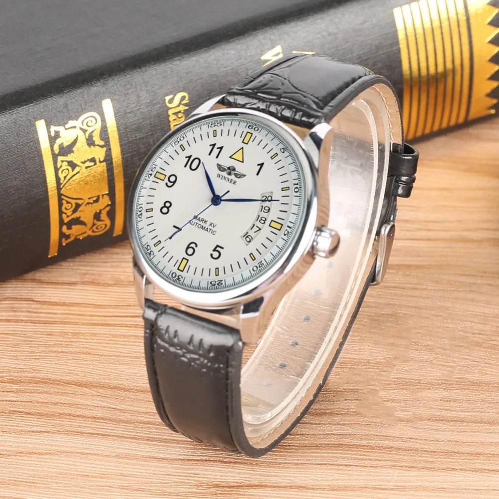 Men's Mechanical Watches Luxury Stainless Steel Case Business Watch Retro Steampunk Style Wristwatch - Lux Waches Max