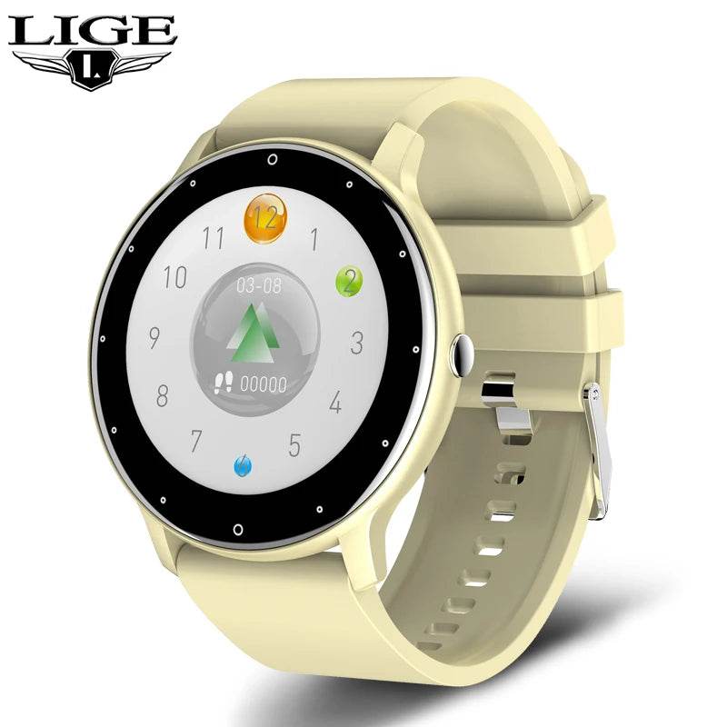 LIGE 2025 New Smart Watch Men Full Touch Screen Sport Fitness Watch IP67 Waterproof Bluetooth For Android ios smartwatch Men+box - Lux Waches Max