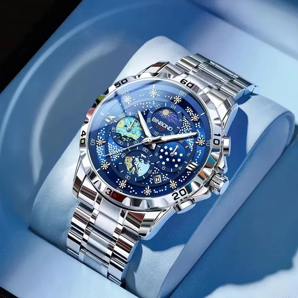 Starry Sky Quartz Luxury Watches for Man Lux Waches Max