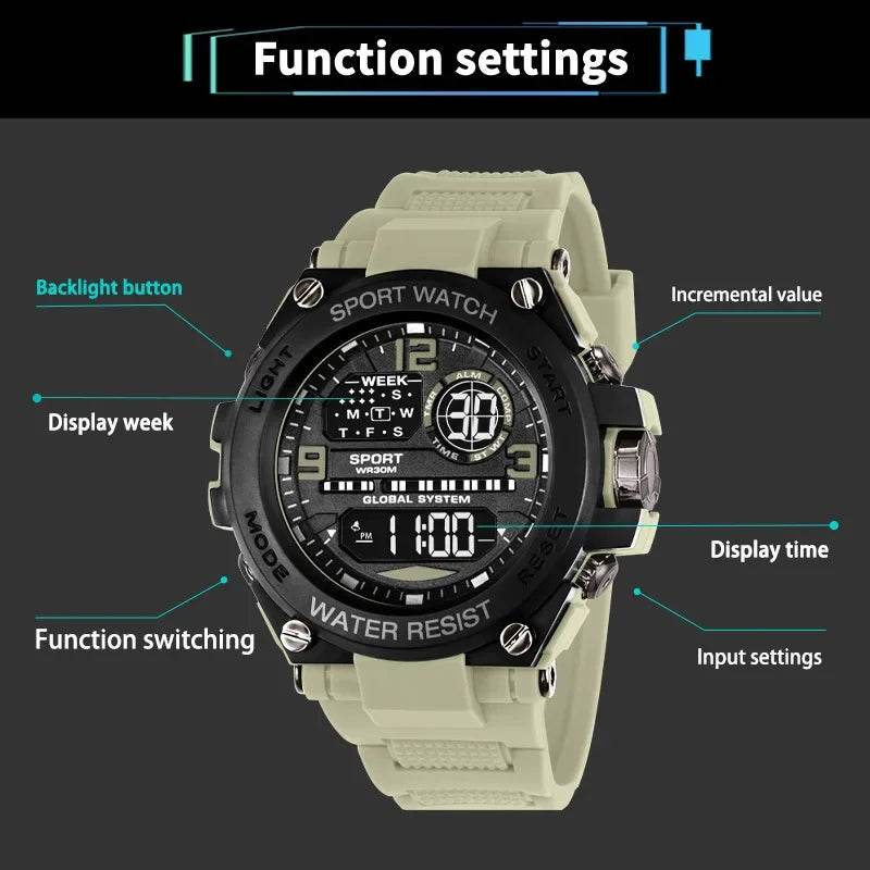 Top Luxury Electronic Watch for Man Outdoor Sport Watch - Lux Waches Max