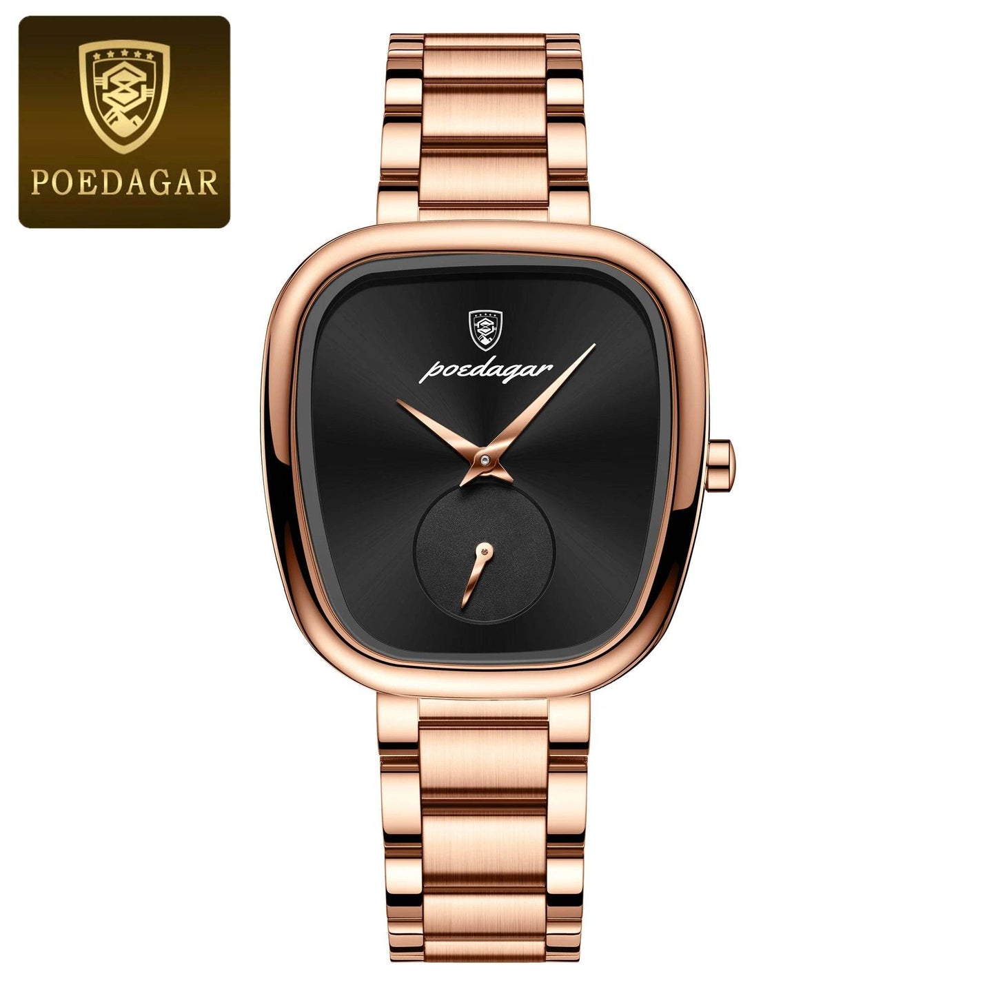 POEDAGAR Luxury Watch for Woman Waterproof Stainless Steel Quartz - Lux Waches Max