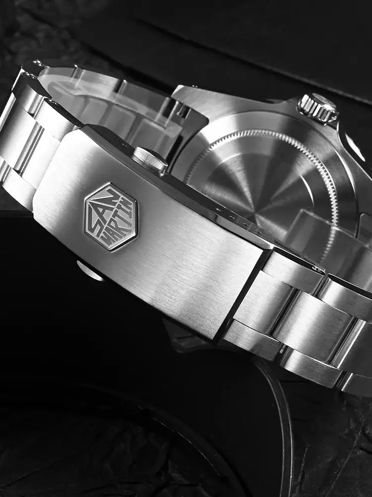 San Martin 40mm YN55 Luxury Watch Men Mechanical Wristwatches Water Ghost Sapphire Automatic 20Bar Relojes Para Hombre SN0006B-1