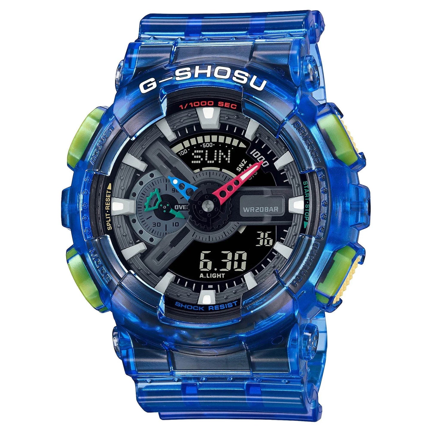 Sport Electronic Digital Unisex Large Dial Fully Functional Dual Display World Time Oak Series - Lux Waches Max