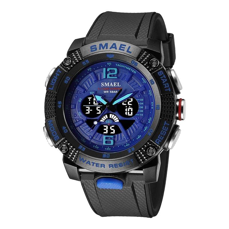 Sport Watches Men SMAEL Waterproof Analog Digital Quartz - Lux Waches Max