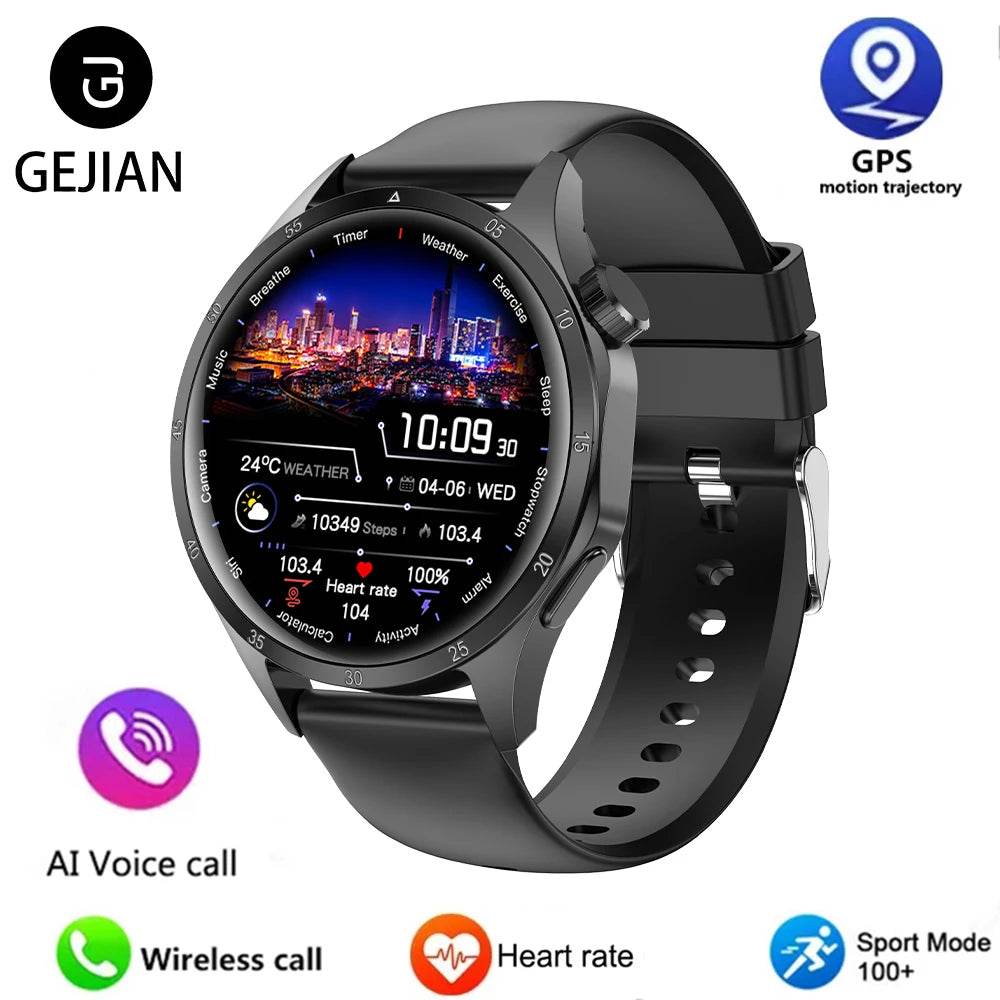 2025 Men’s Smartwatch – AMOLED, Bluetooth Call, GPS, NFC - Lux Waches Max