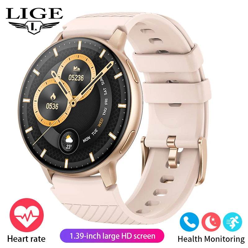 LIGE 2025 Smart Watch Women Bluetooth Sport Men Smartwatch Ladies For Android IOS - Lux Waches Max