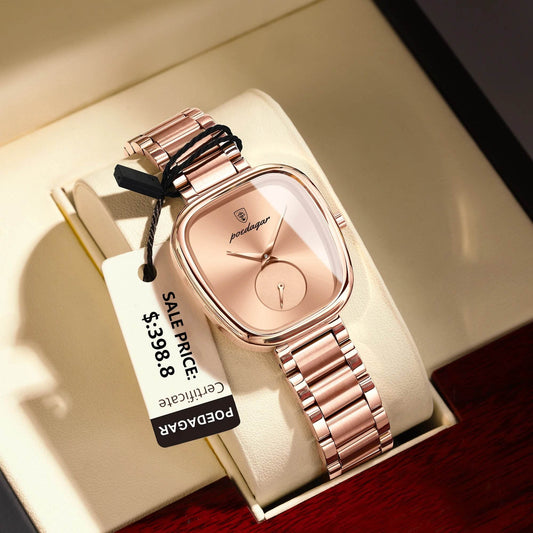POEDAGAR Luxury Watch for Woman Waterproof Stainless Steel Quartz - Lux Waches Max