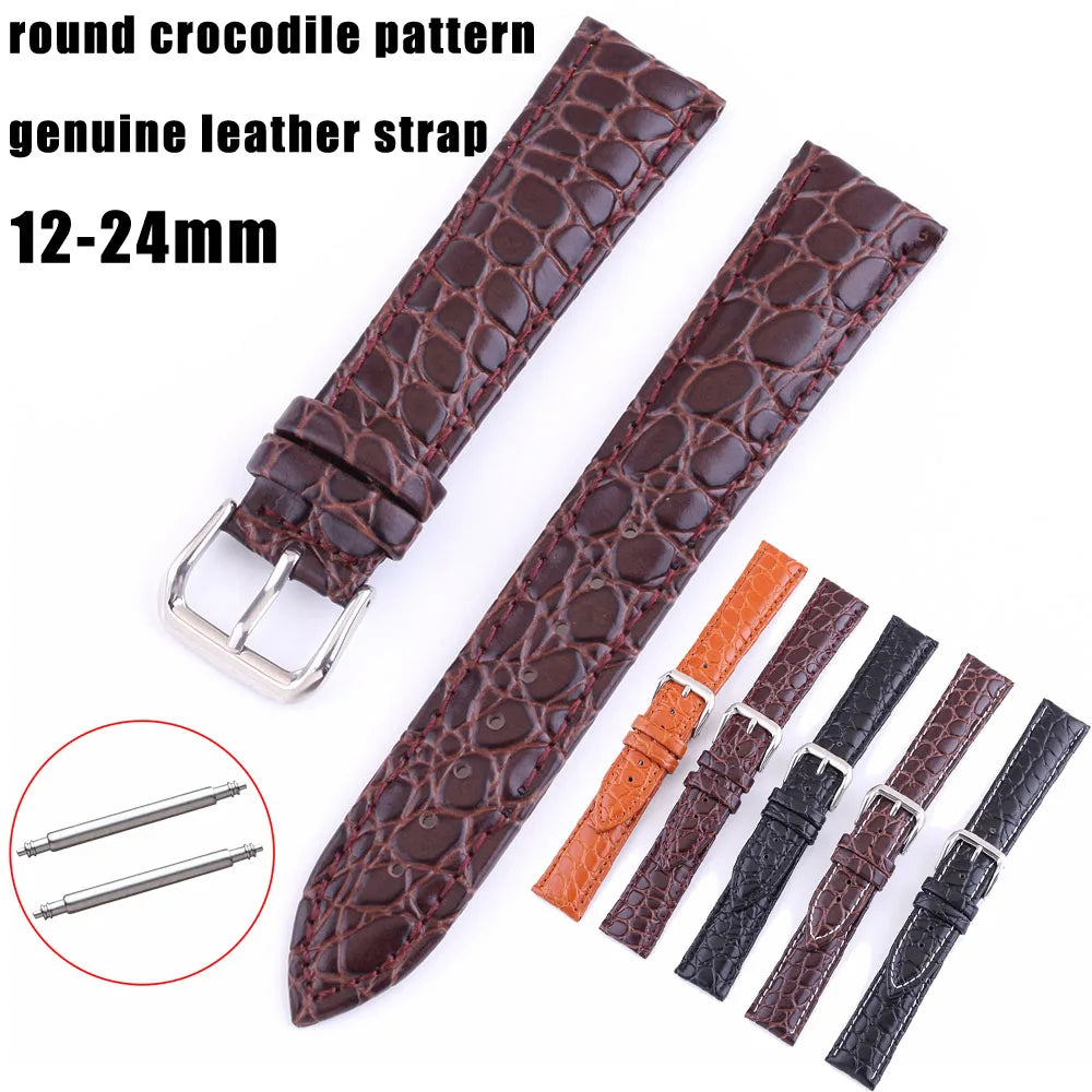 Universal Replace Genuine Leather Watch Strap Watchband For Men Women 12 13 14 15 16mm 17 18mm 19 20mm 21 22mm 24mm Watch Band