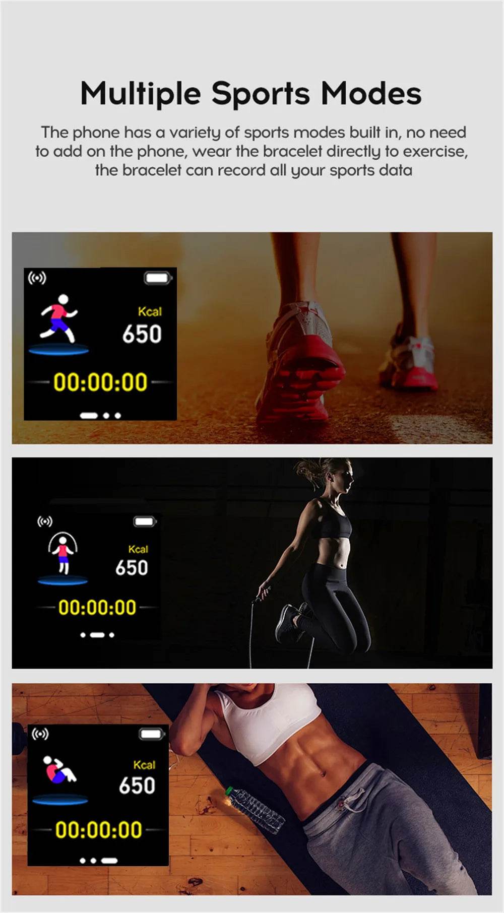 Smart Watch 116 Alarm Clock Weather - Lux Waches Max