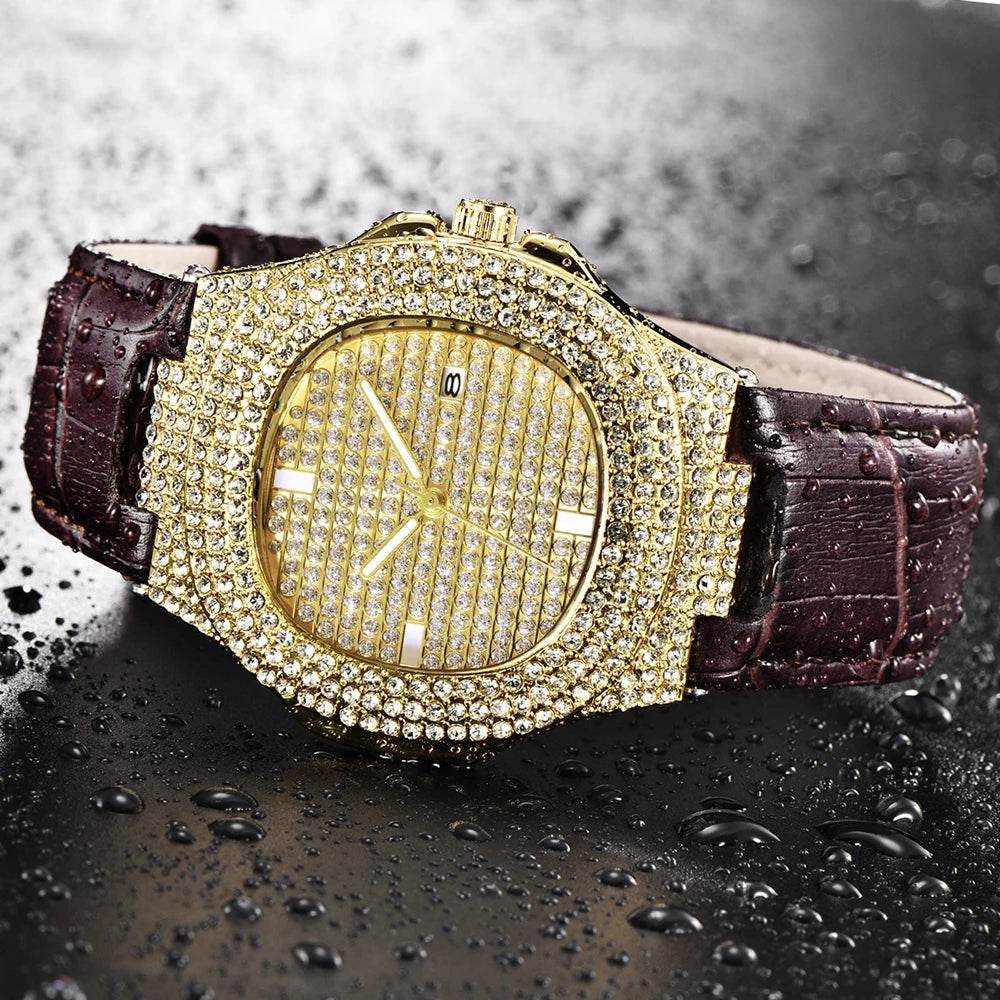 Hip Hop Diamond Brand Watches For Men - Lux Waches Max