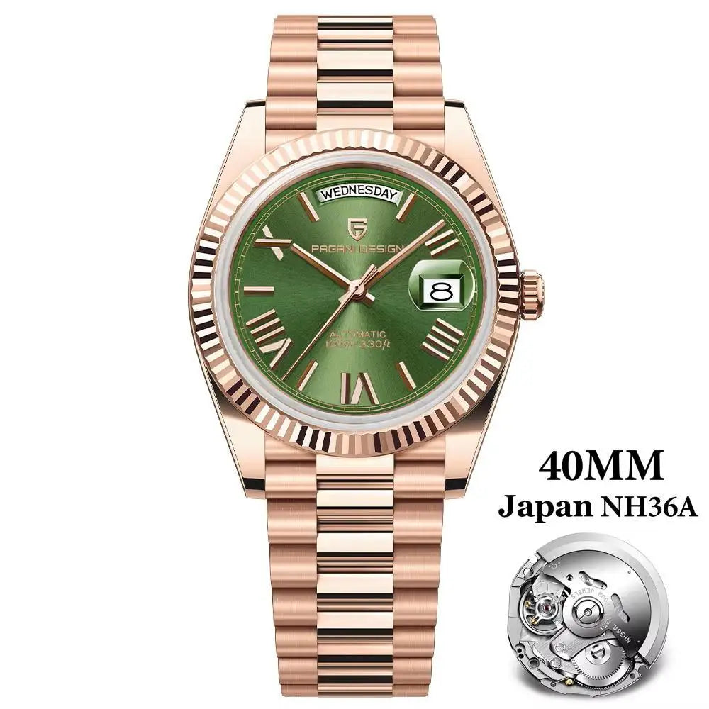 2025 New PAGANI DESIGN DD40 Men's Watches Brand Automatic Mechanical Watch For Men AR Sapphire Glass Waterproof Wrist watch Men