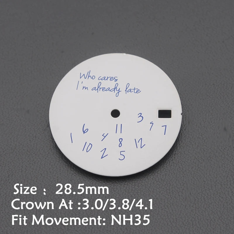 28.5mm Men's Watch Dial Fit SKX007 SKX009 6105 SRPD Tuna Monster Turtle Watch Case Watch For Japan NH35 NH36  7S26