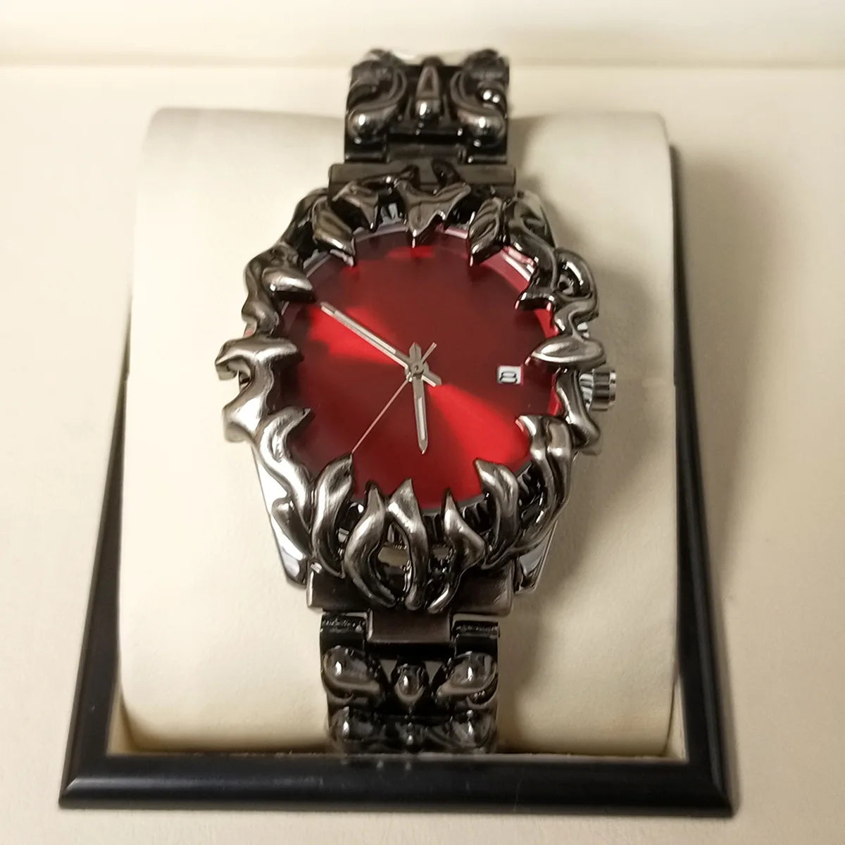 Watch for Men Classic Claw Alabaster Watches Y2K Calendar Quartz Wristwatches Male Clock Gifts Relogio Masculino Drop Shipping