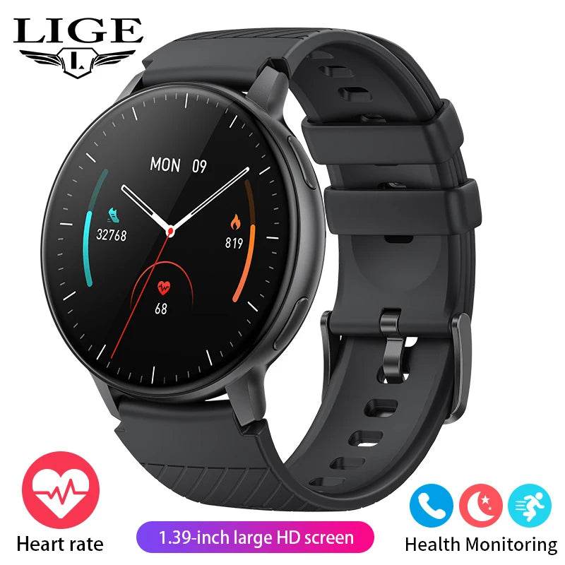 LIGE 2025 Smart Watch Women Bluetooth Sport Men Smartwatch Ladies For Android IOS - Lux Waches Max