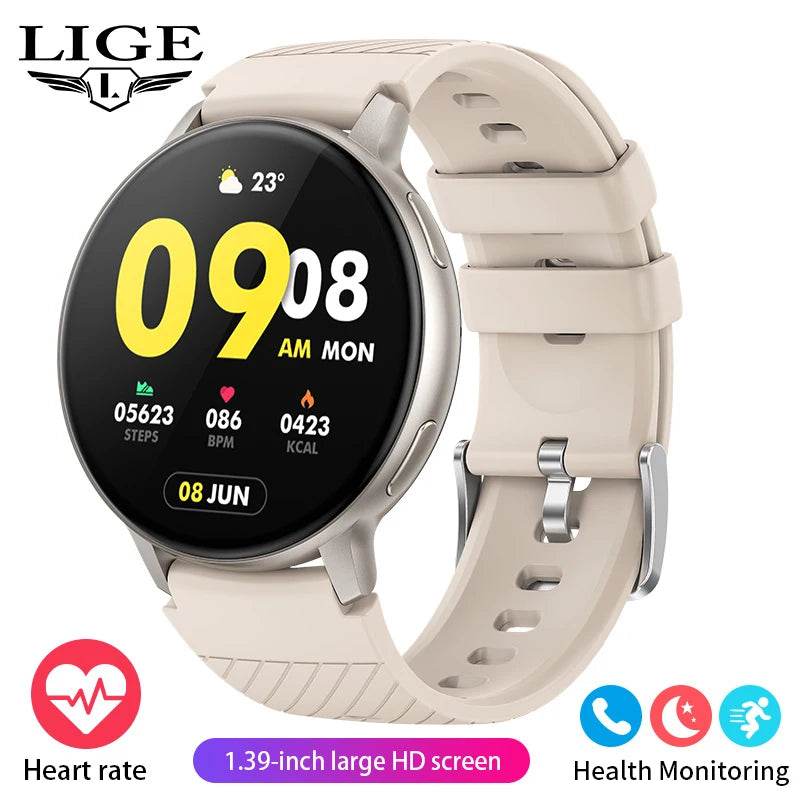 LIGE 2025 Smart Watch Women Bluetooth Sport Men Smartwatch Ladies For Android IOS - Lux Waches Max