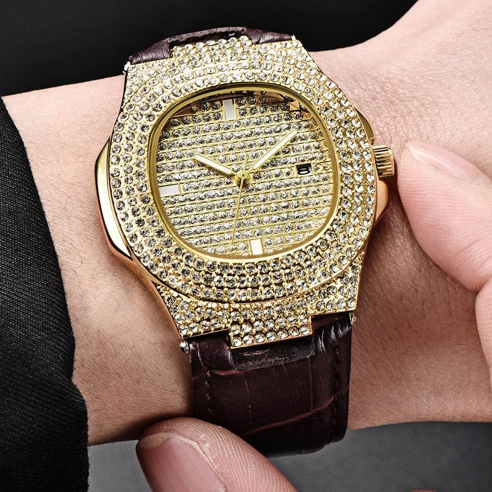 Hip Hop Diamond Brand Watches For Men - Lux Waches Max