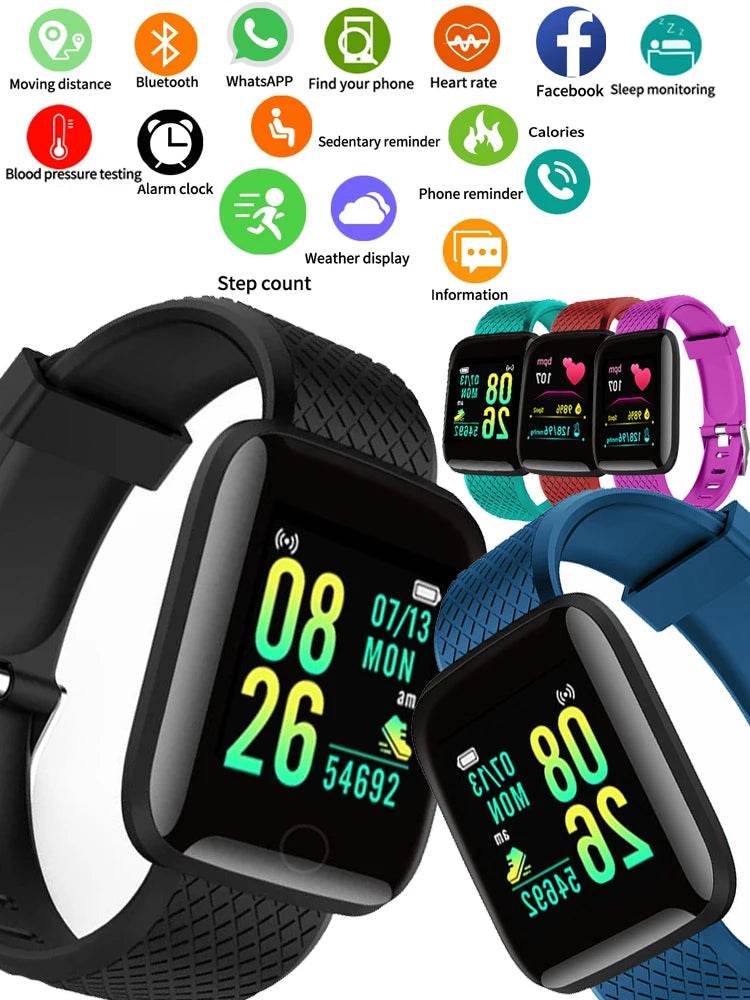 Smart Watch 116 Alarm Clock Weather - Lux Waches Max