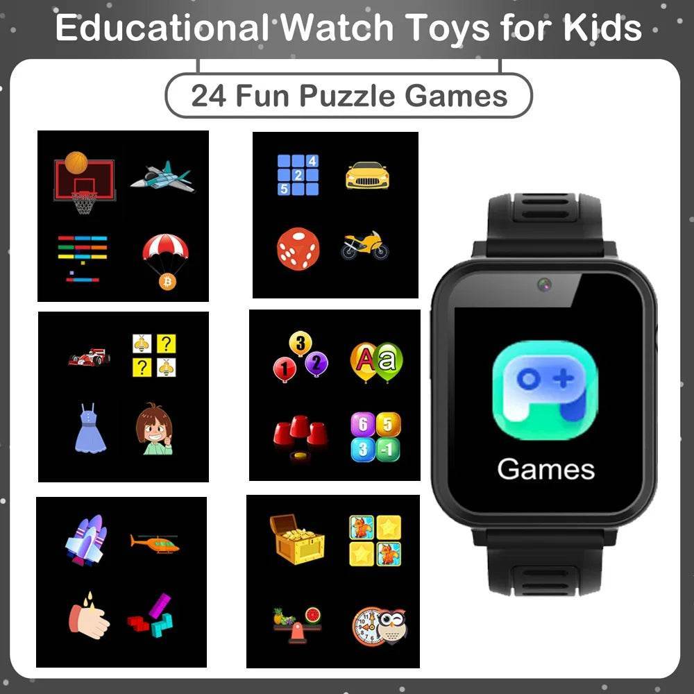 Children's Wristwatch 24 Games Kids Smart Watch Music Play Pedometer - Lux Waches Max