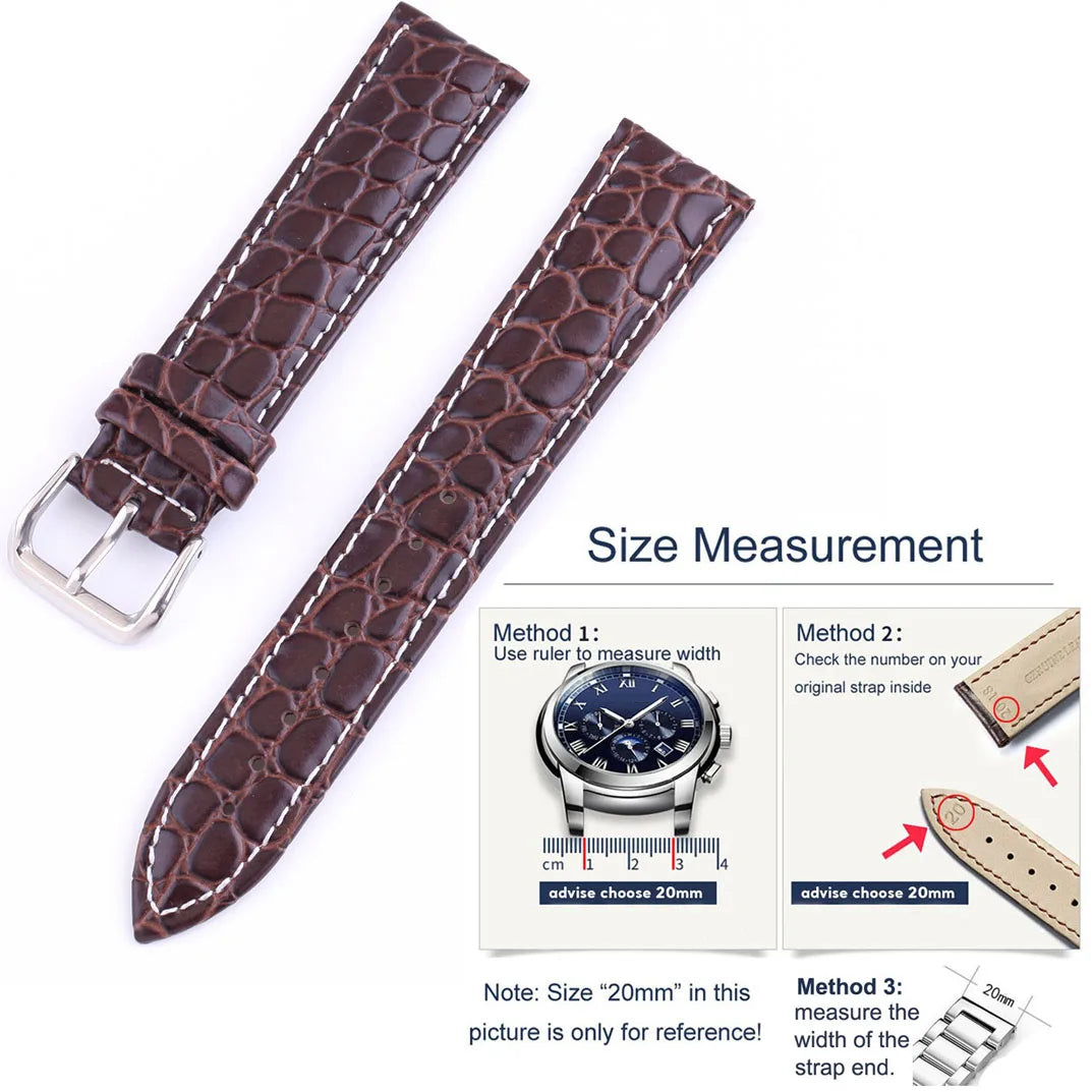 Universal Replace Genuine Leather Watch Strap Watchband For Men Women 12 13 14 15 16mm 17 18mm 19 20mm 21 22mm 24mm Watch Band