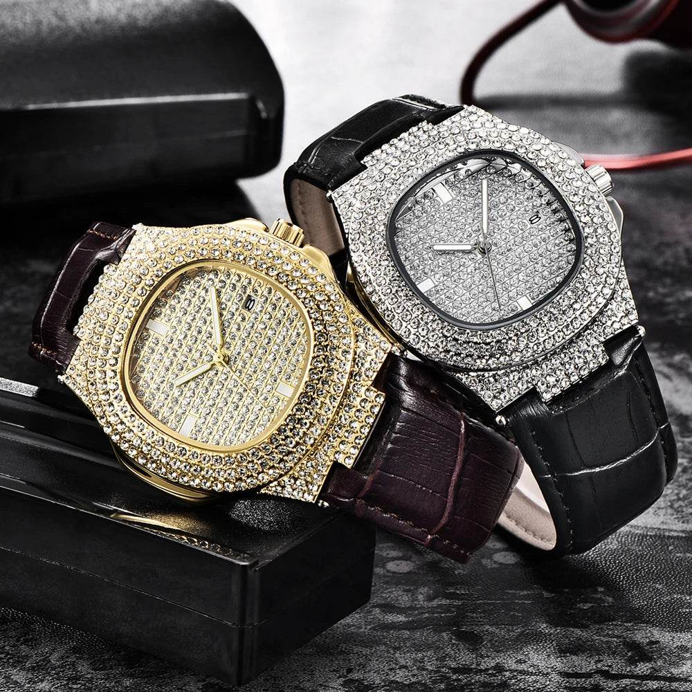 Hip Hop Diamond Brand Watches For Men - Lux Waches Max