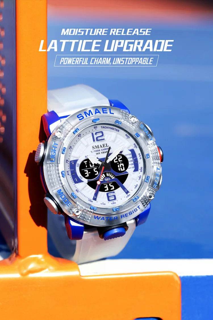 Sport Watches Men SMAEL Waterproof Analog Digital Quartz - Lux Waches Max