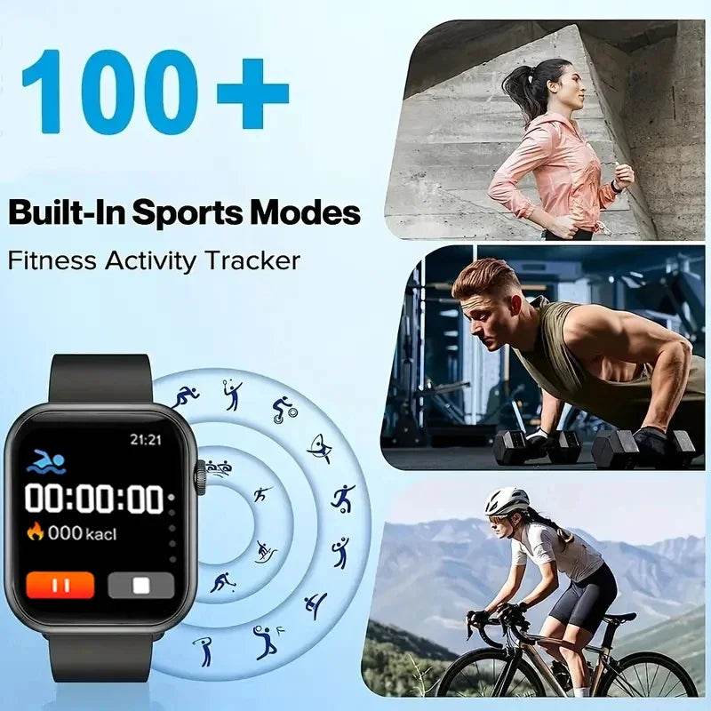 2025 New Smartwatch For Men Android IOS Phone 1.73" Screen Lux Waches Max