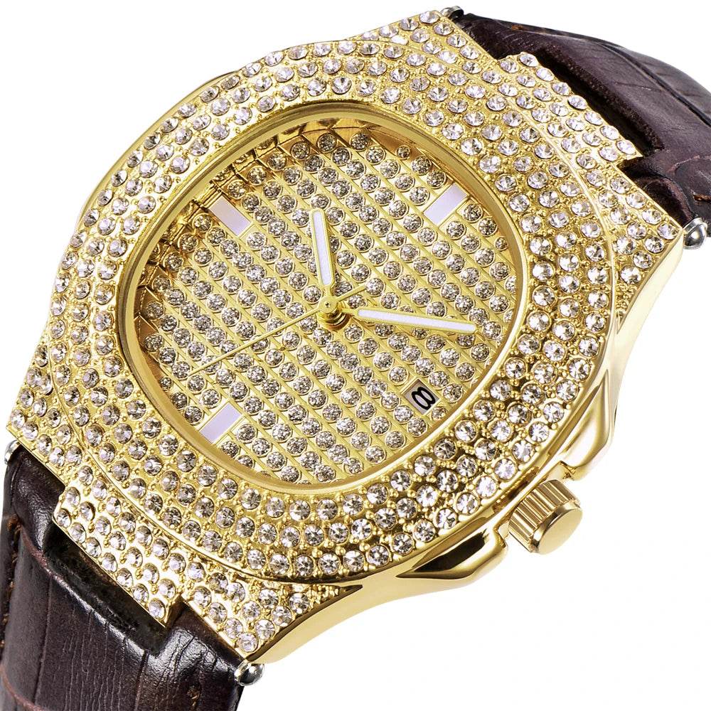 Hip Hop Diamond Brand Watches For Men - Lux Waches Max