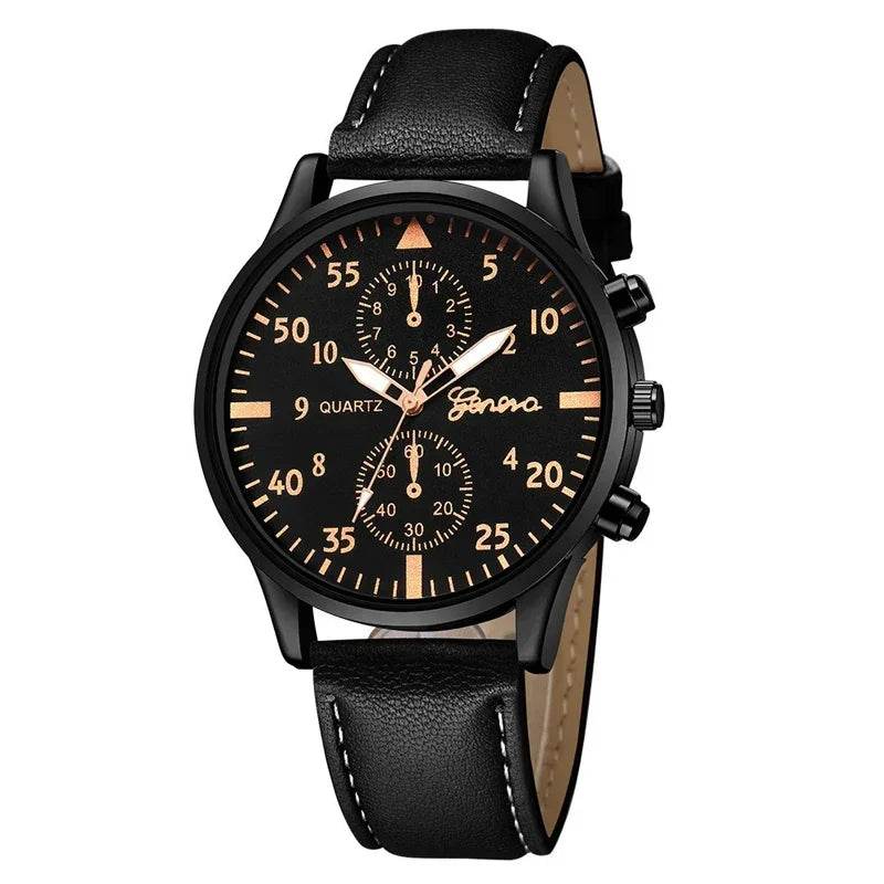 Watches for Men Reloj Hombre Fashion Retro Business Hand Watch Leather Watches Quartz - Lux Waches Max
