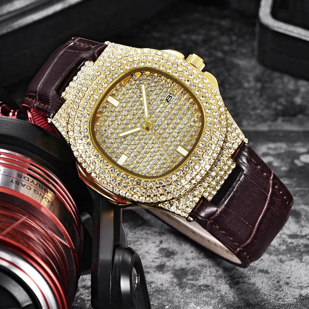 Hip Hop Diamond Brand Watches For Men - Lux Waches Max