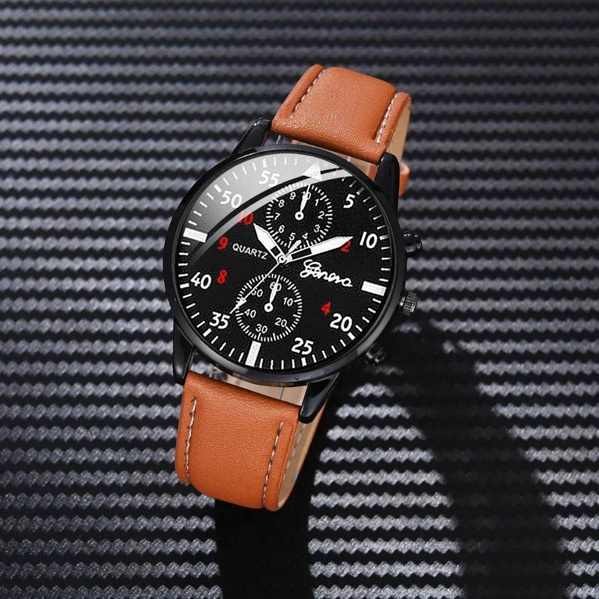 Watches for Men Reloj Hombre Fashion Retro Business Hand Watch Leather Watches Quartz - Lux Waches Max