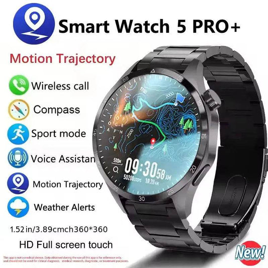 2025 Men’s Smartwatch – AMOLED, Bluetooth Call, GPS, NFC - Lux Waches Max