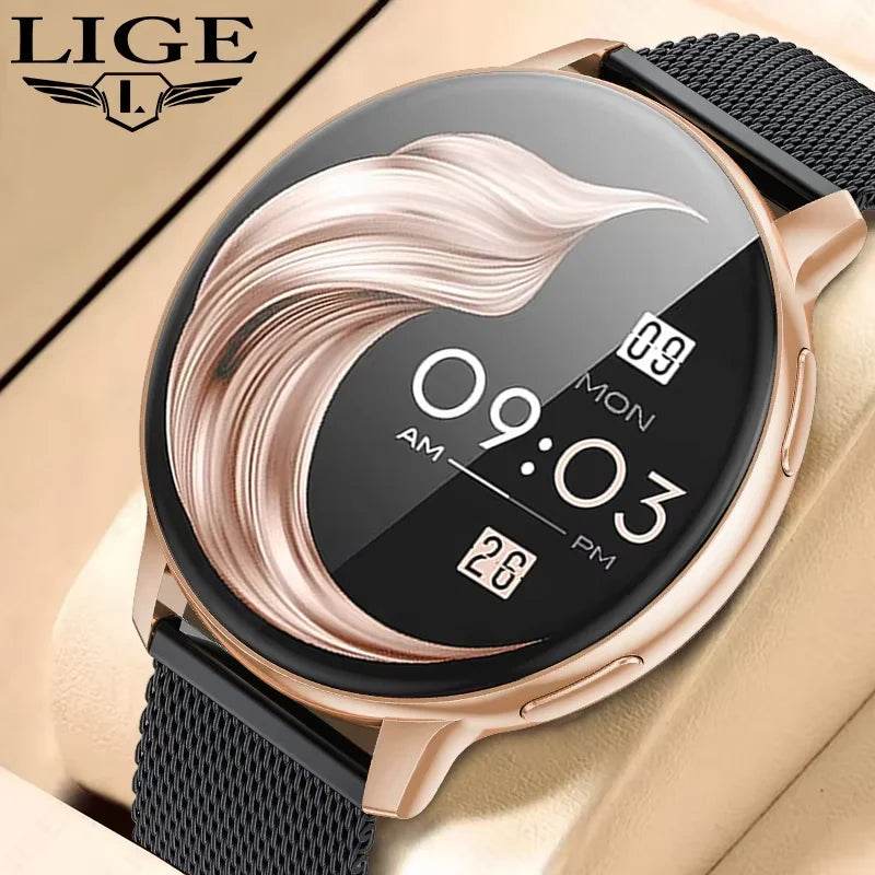 LIGE 2025 Smart Watch Women Bluetooth Sport Men Smartwatch Ladies For Android IOS - Lux Waches Max